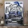 🚗 Póster Canvas Silvia S15 – Arte Automotriz Street Style 🖼️