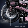 Moto Deportiva Rosa y Negra – Set de 2620 Bloques de Construcción | Réplica de Gran Escala con Motor, Llantas y Escape Realistas | Regalo Ideal para Fans y Coleccionistas