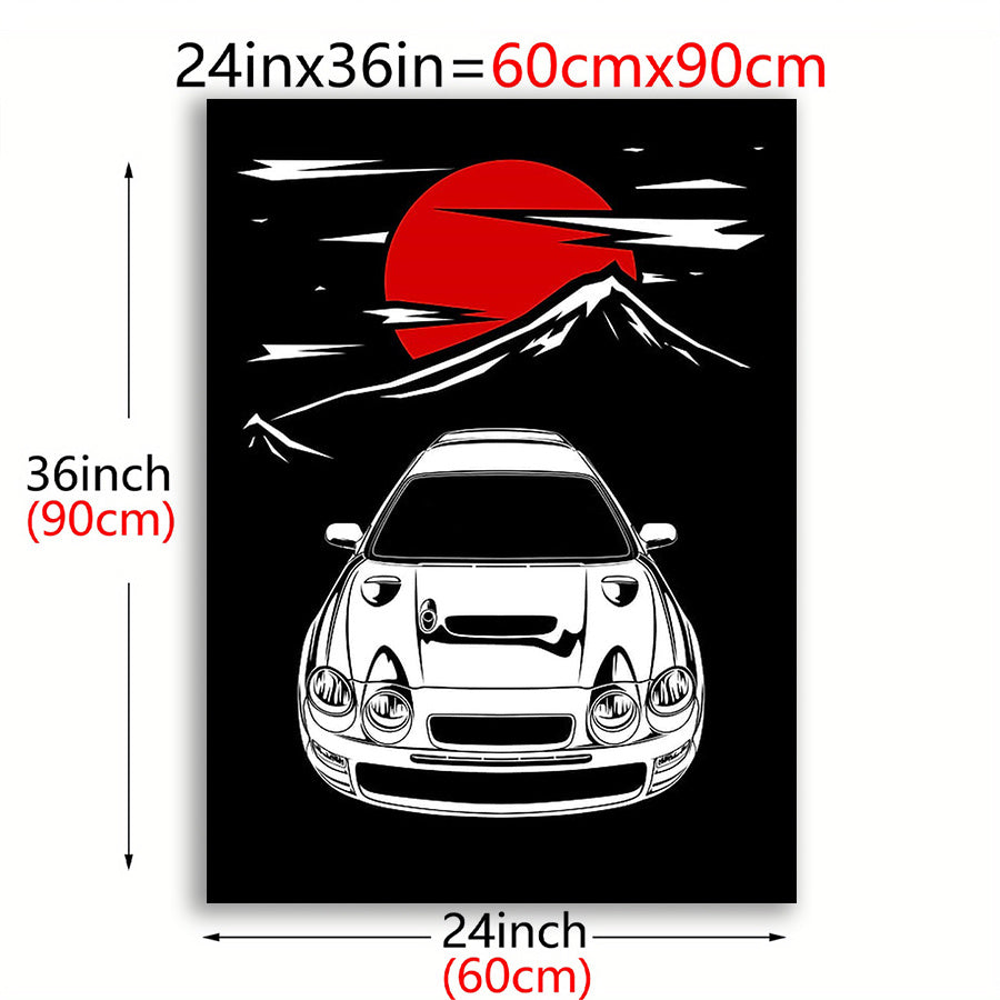 🚗💥 Celica GT4 Anime Racing Poster | Arte Estilo Manga Japonés 🇯🇵 | Canvas Print Sin Marco 🖼️✨ | Decoración para Sala, Oficina y Dormitorio