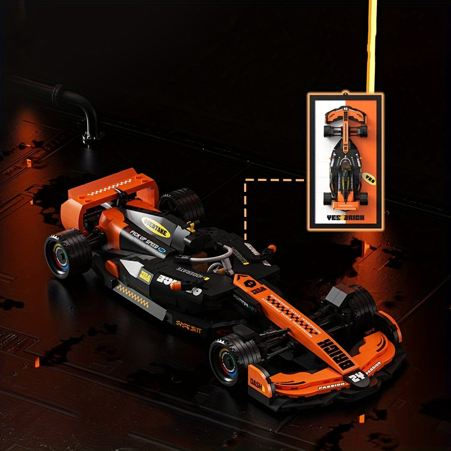 Auto de Fórmula de Bloques – Set de 1100+ Piezas | Coche de Carreras Deportivo para Armar | Regalo Ideal para Hombres, Coleccionistas y Amantes de la Velocidad