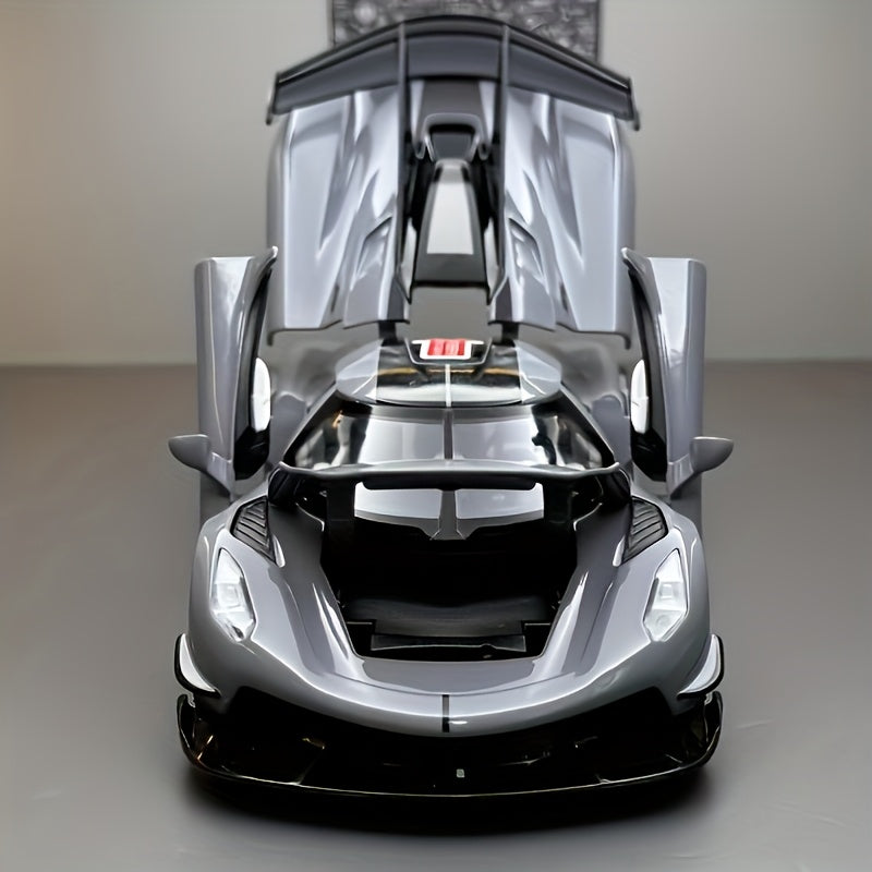 🏁 Maqueta Koenigsegg 1:22 Gris – ¡Puertas, Maletero y Capó Abatibles! | Realismo y Estilo de Superdeportivo