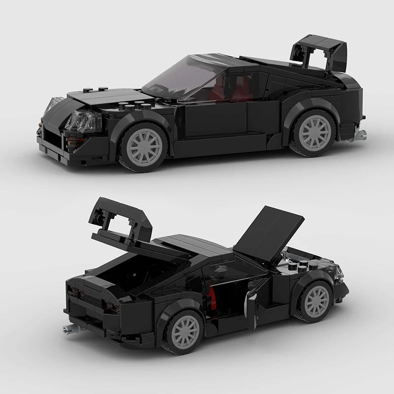 🎄 MOC F1 City Supercar Building Blocks – R34, RX-7, MK4 Supra | Regalo Navideño para Niños