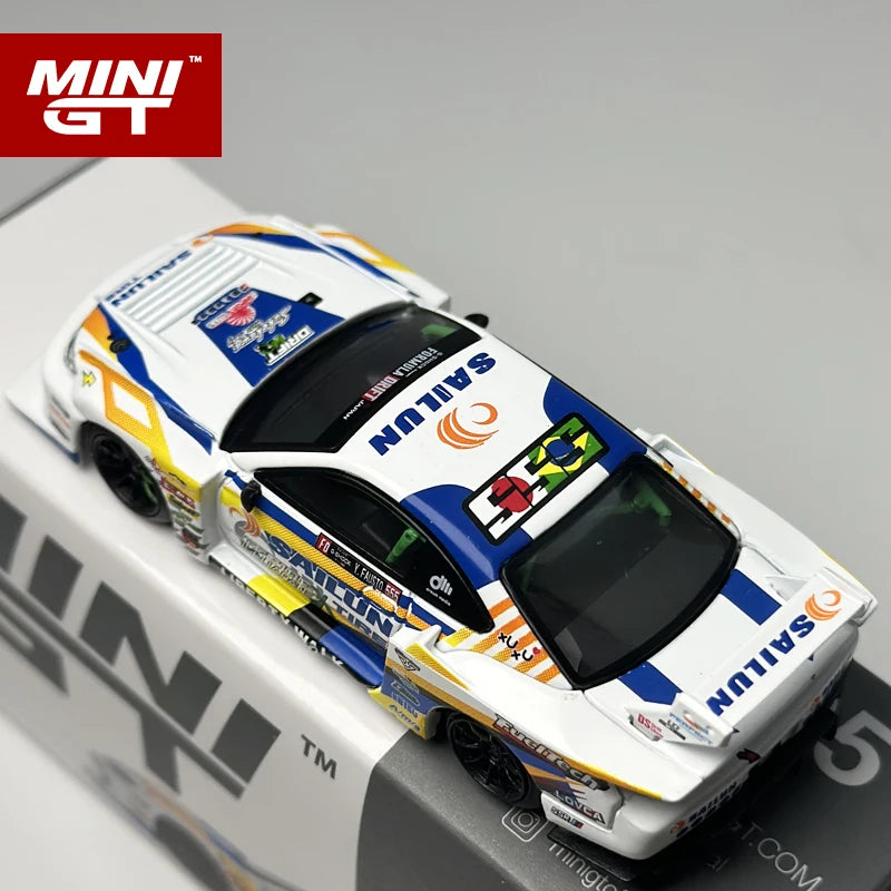 🔥 MINIGT 1:64 Nissan LB-Super Silhouette S15 Silvia #555 – 2023 White Edition 🔥
