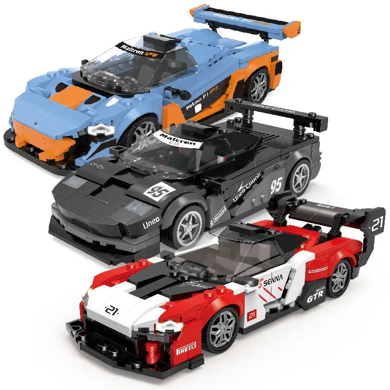 🎄 11 Types Speed Champions Hypercar Building Blocks – Regalo Navideño para Niños