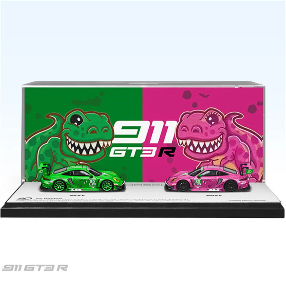 🦖✨ PREVENTA – TIME MICRO / STAR RACE 1:64 911 GT3 Rexy & Roxy Edition ✨🦖