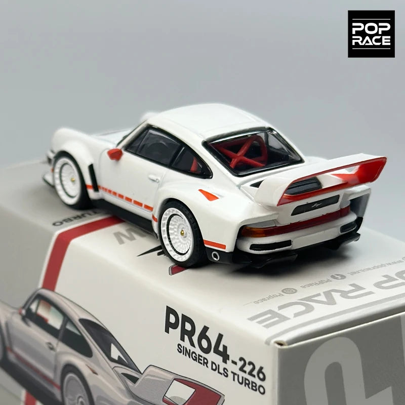 ⚡ POPRACE 1:64 Singer 911 DLS Turbo (964) – White Edition ⚡