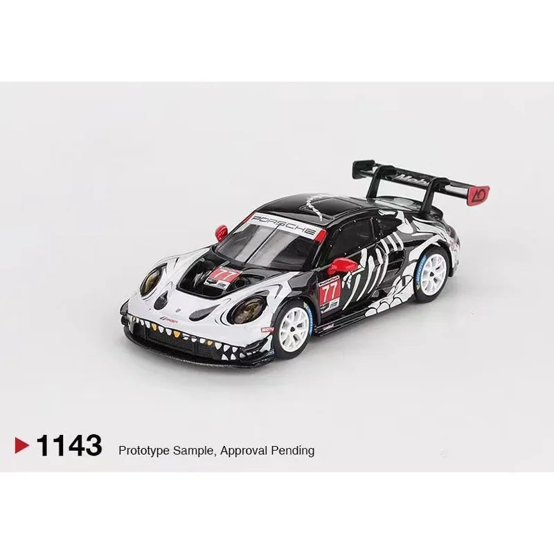🏁 MINIGT 1:64 Porsche 911 GT3 R AORacing “REXY” Skeleton Car #77 – Petit LeMans 2025 🏁