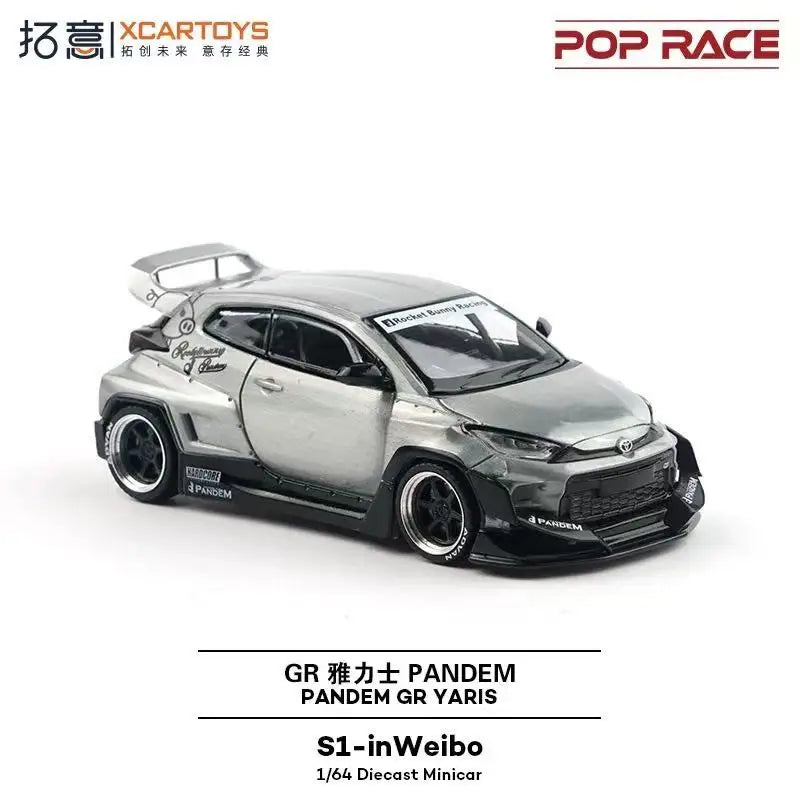 🔥 POP RACE Skyline GT-R V8 Drift & Pandem GR Yaris – Edición Limitada InWeibo 1:64 🔥