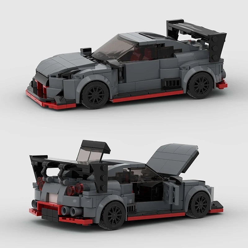 🎄 MOC F1 City Supercar Building Blocks – R34, RX-7, MK4 Supra | Regalo Navideño para Niños