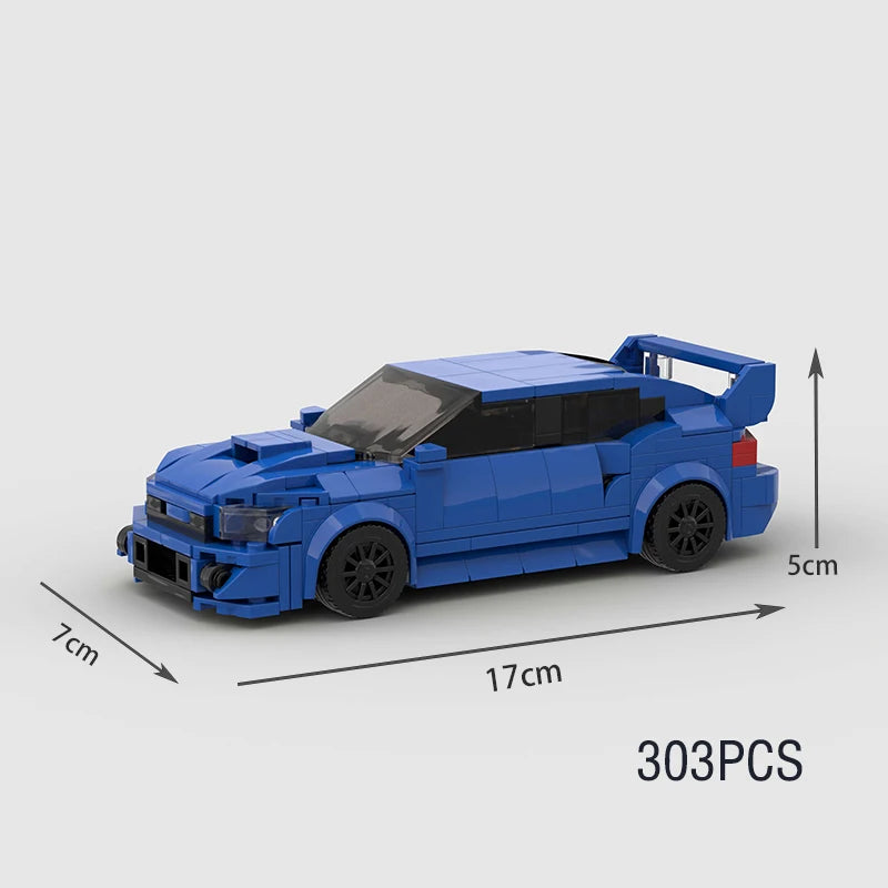 🎄 MOC F1 City Supercar Building Blocks – R34, RX-7, MK4 Supra | Regalo Navideño para Niños