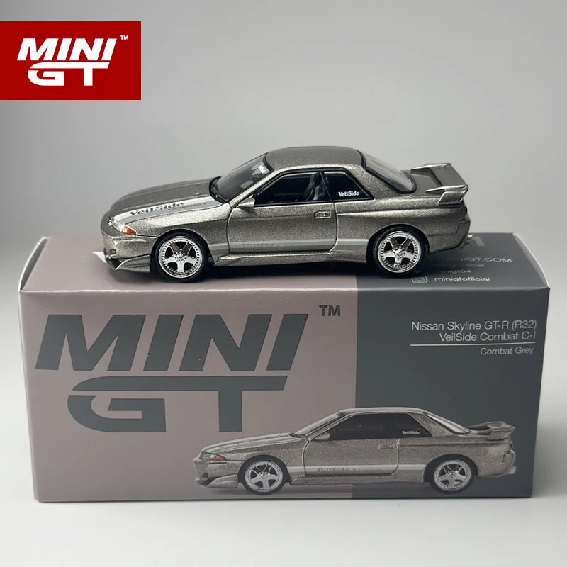 🔥 MINIGT 1:64 Nissan Skyline GTR R32 Veilside Combat C-I – Grey Edition 🔥