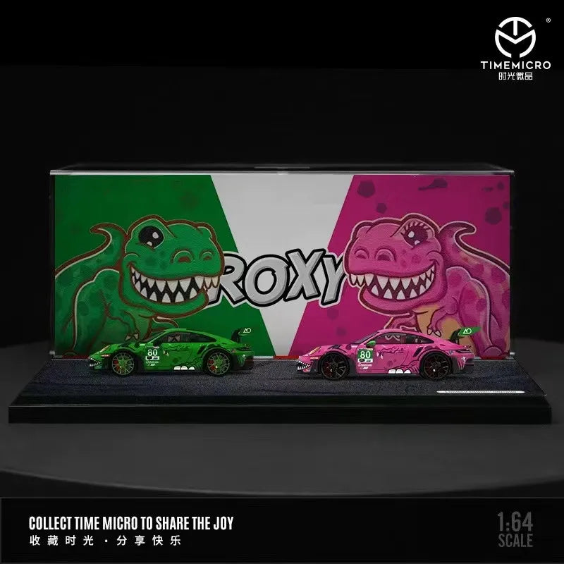 🦖✨ PREVENTA – TIME MICRO / STAR RACE 1:64 911 GT3 Rexy & Roxy Edition ✨🦖