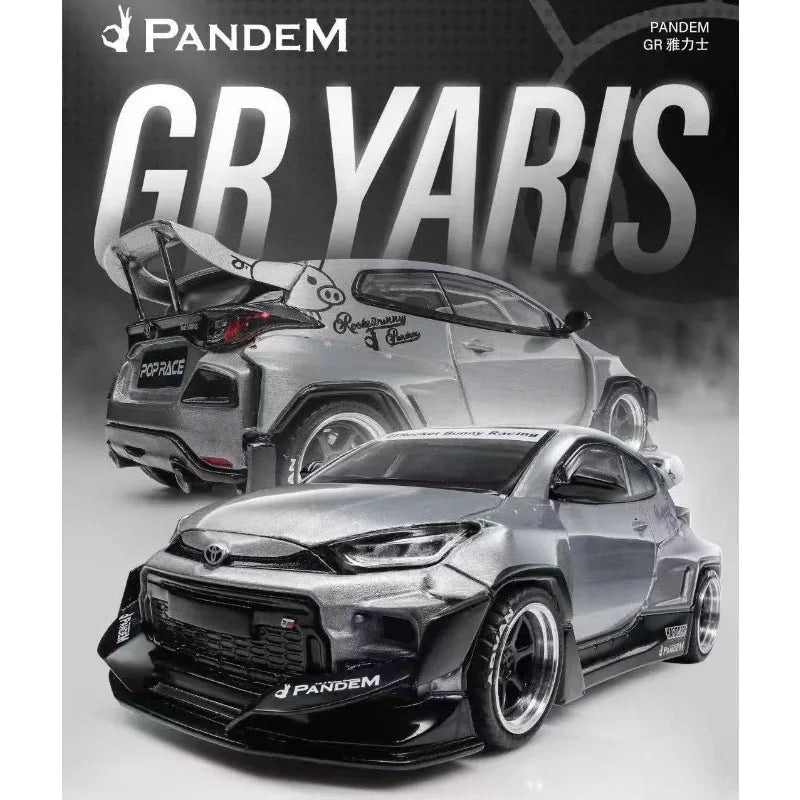 🔥 POP RACE Skyline GT-R V8 Drift & Pandem GR Yaris – Edición Limitada InWeibo 1:64 🔥
