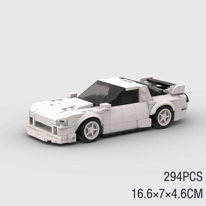 🎄 MOC F1 City Supercar Building Blocks – R34, RX-7, MK4 Supra | Regalo Navideño para Niños