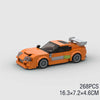 🎄 MOC F1 City Supercar Building Blocks – R34, RX-7, MK4 Supra | Regalo Navideño para Niños