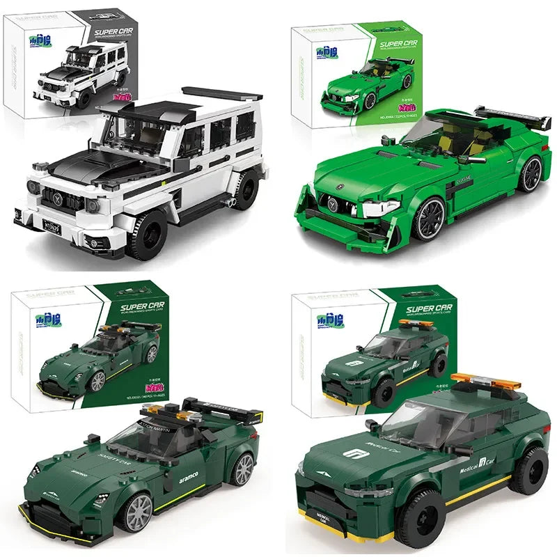 🎄 11 Types Speed Champions Hypercar Building Blocks – Regalo Navideño para Niños