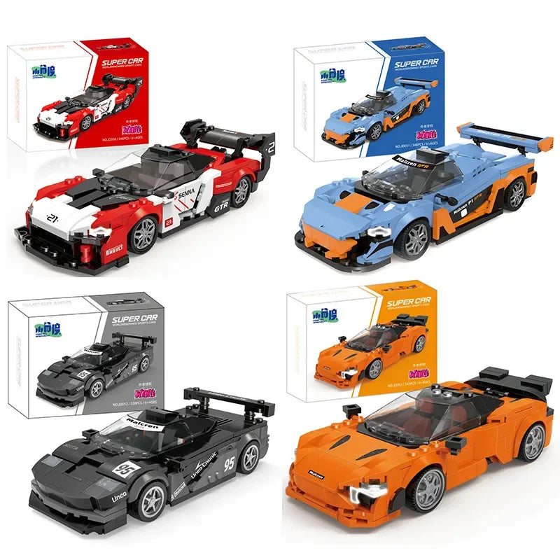 🎄 11 Types Speed Champions Hypercar Building Blocks – Regalo Navideño para Niños