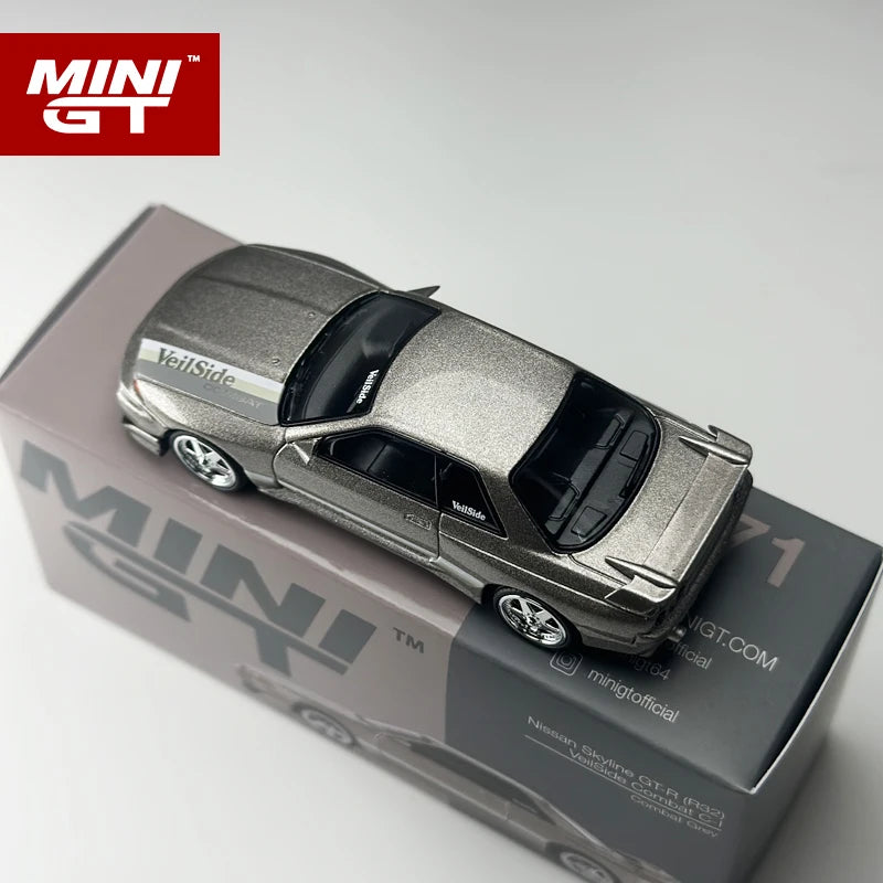 🔥 MINIGT 1:64 Nissan Skyline GTR R32 Veilside Combat C-I – Grey Edition 🔥