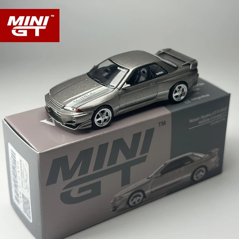 🔥 MINIGT 1:64 Nissan Skyline GTR R32 Veilside Combat C-I – Grey Edition 🔥