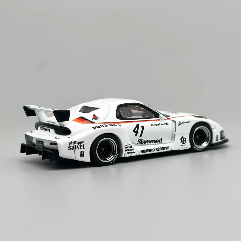 ⚡ MINIGT 1:64 Mazda RX7 LB-Super Silhouette #41 – White Edition ⚡