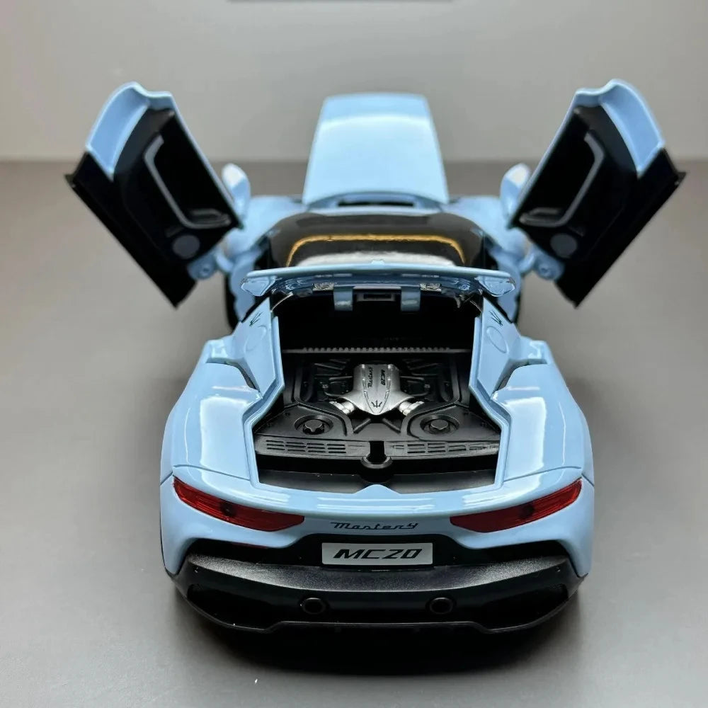 🔥 Maserati MC20 1:24 – Superdeportivo de Metal con Luces y Sonido | Réplica Premium que Enciende Pasiones 🔥