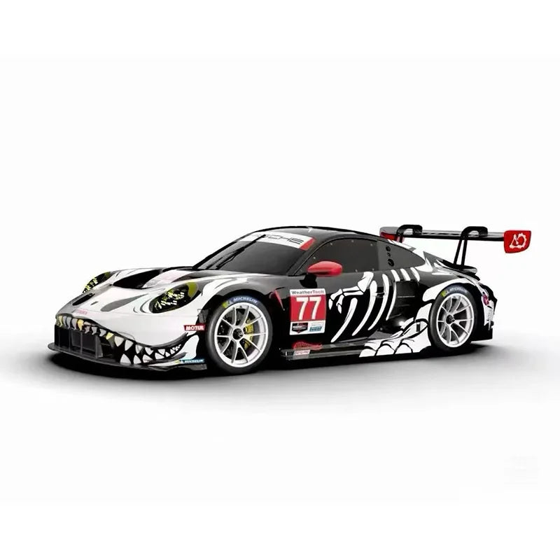 🏁 MINIGT 1:64 Porsche 911 GT3 R AORacing “REXY” Skeleton Car #77 – Petit LeMans 2025 🏁