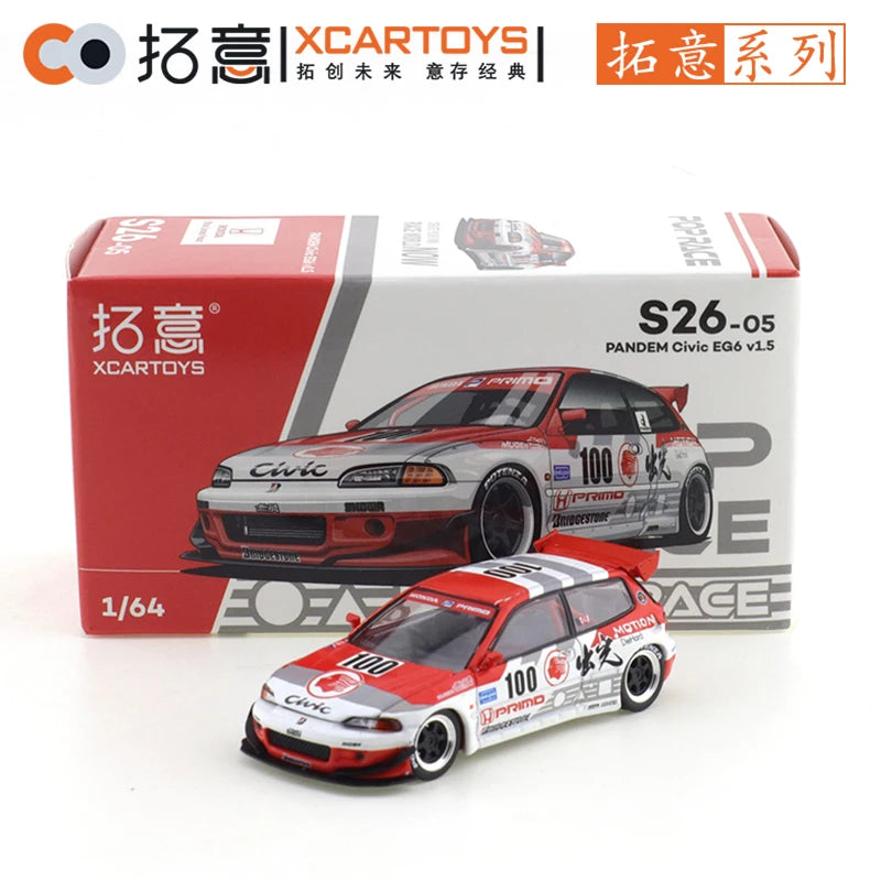 🚗 XCARTOYS POP RACE 1:64 PANDEM Civic EG6 – Metallic Edition 🚗