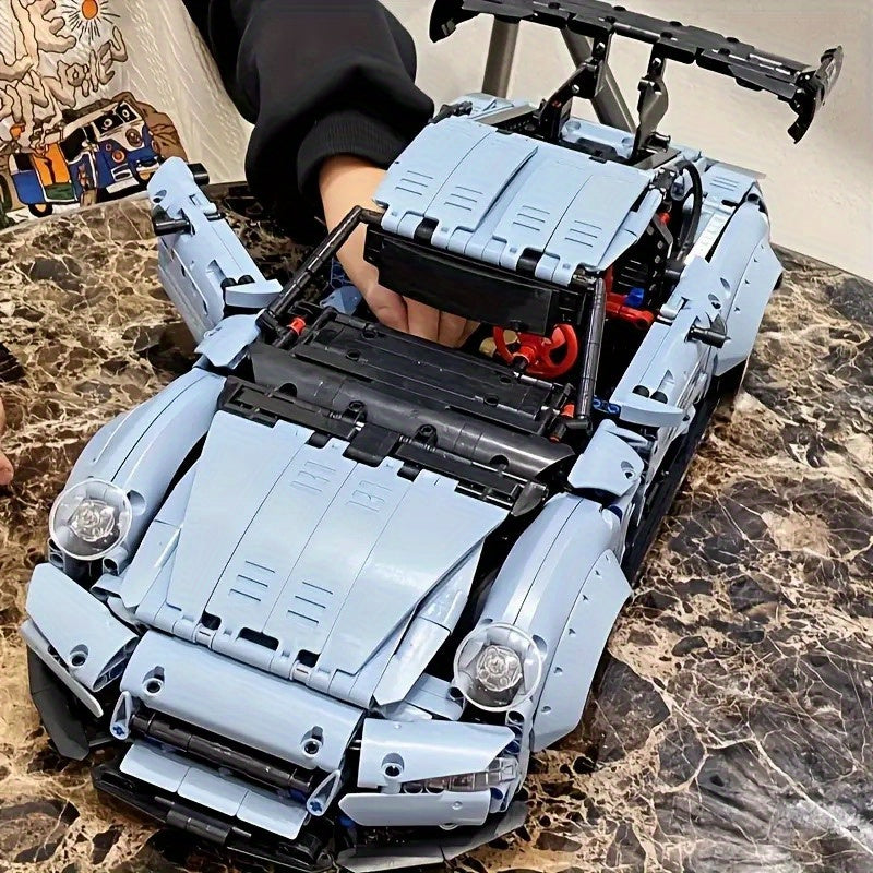 Supercar Azul Haze – Set de 2100 Bloques | Deportivo de Lujo 1:14 | Diseño Bajo y Aerodinámico | Modelo de Colección para Fanáticos de la Velocidad