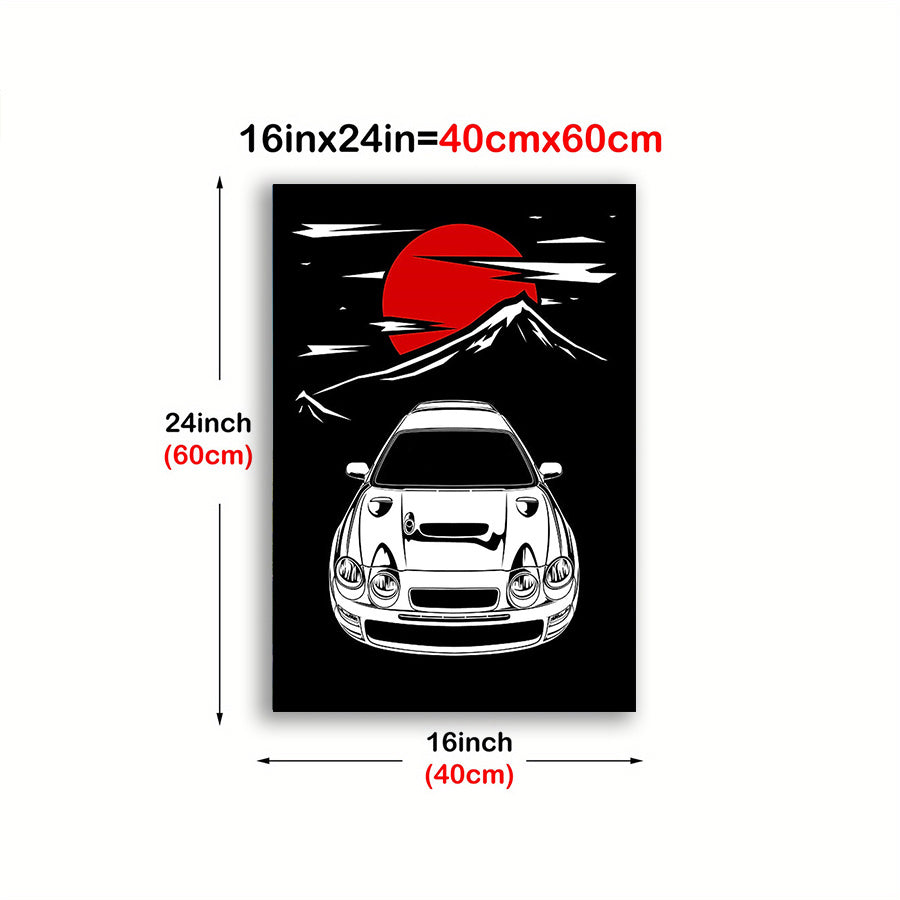 🚗💥 Celica GT4 Anime Racing Poster | Arte Estilo Manga Japonés 🇯🇵 | Canvas Print Sin Marco 🖼️✨ | Decoración para Sala, Oficina y Dormitorio
