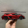 🔥 1:24 Scale Red & Black Sports Car Model – Edición Carbon Fiber 🔥