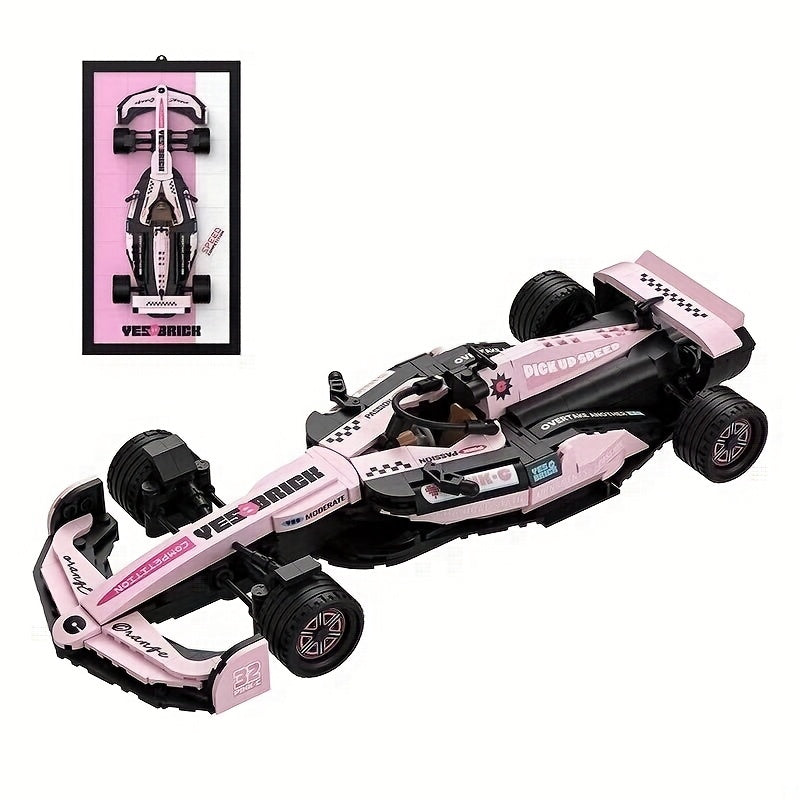 Auto de Fórmula de Bloques – Set de 1100+ Piezas | Coche de Carreras Deportivo para Armar | Regalo Ideal para Hombres, Coleccionistas y Amantes de la Velocidad