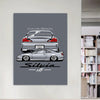 🚗💨 Póster Silvia S15 Estilo Anime | Lienzo Sin Marco 1PC | Decoración Automotriz Japonesa Minimalista en Gris & Negro 🏠🖼️