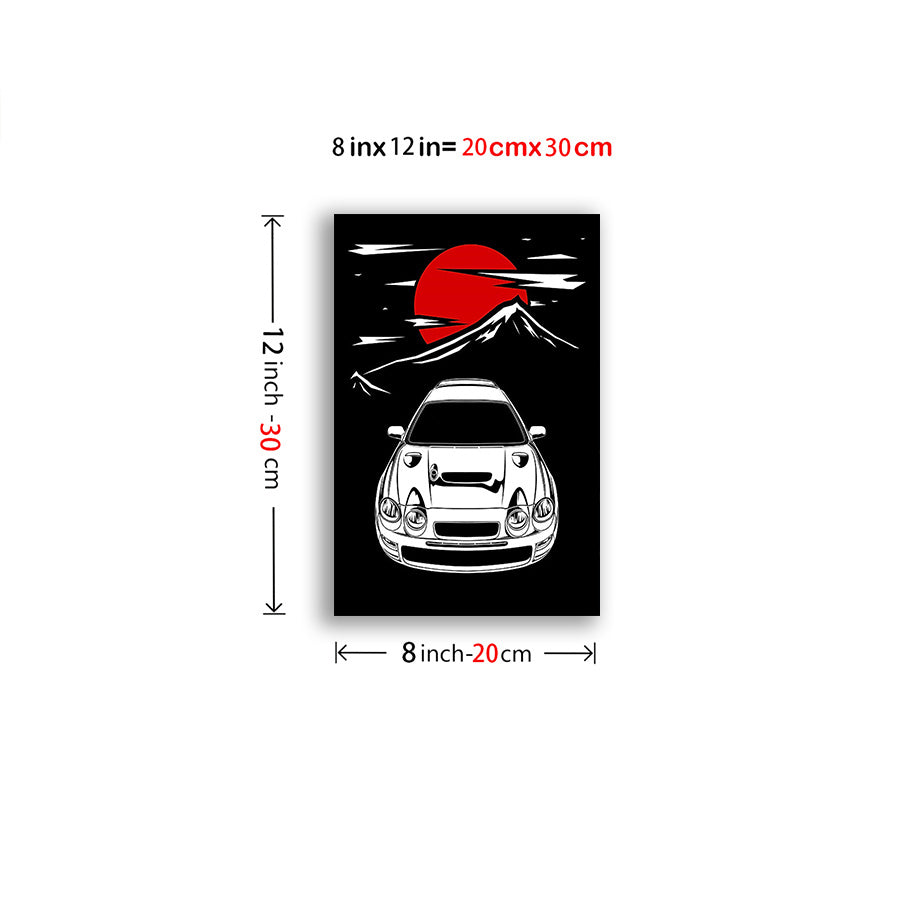 🚗💥 Celica GT4 Anime Racing Poster | Arte Estilo Manga Japonés 🇯🇵 | Canvas Print Sin Marco 🖼️✨ | Decoración para Sala, Oficina y Dormitorio