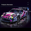 Auto de Carreras Púrpura y Azul – Set de 1381 Bloques de Construcción | Modelo Deportivo de Alta Dificultad para Adultos | Regalo, Decoración y Coleccionable Premium