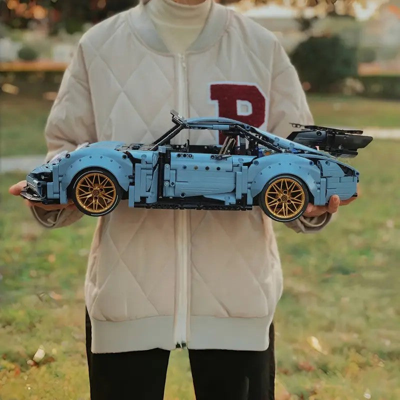 Supercar Azul Haze – Set de 2100 Bloques | Deportivo de Lujo 1:14 | Diseño Bajo y Aerodinámico | Modelo de Colección para Fanáticos de la Velocidad